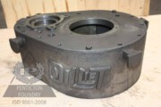 Ductile iron PC pump gear box and lid.