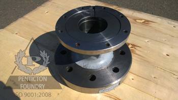 Ductile iron machined stuffing box.