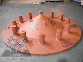 A PSC distributor with abrasion resistant ASTM A532 castings