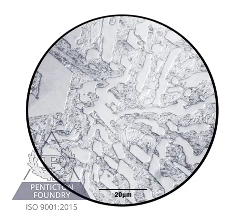 Microstructure of chrome white iron, ASTM A532