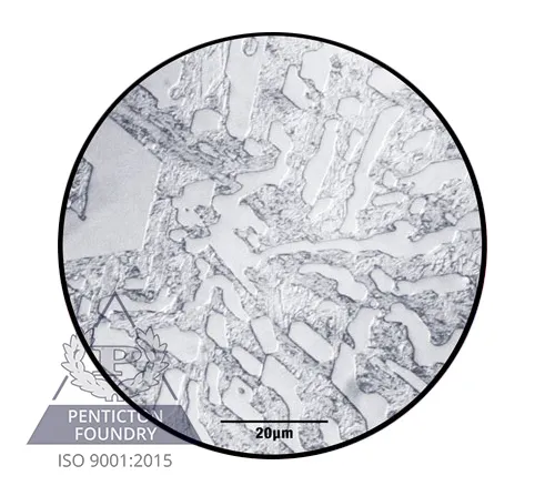 Chute liners made of chrome white iron Microstructure of chrome white iron, ASTM A532