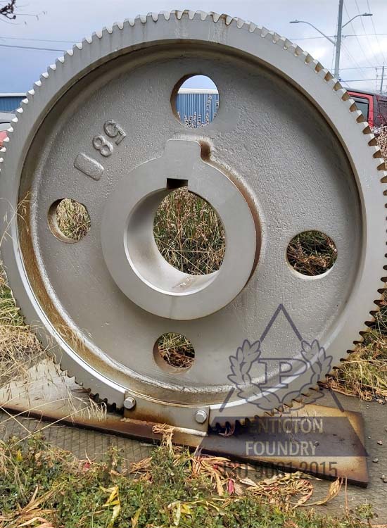 An ASTM A536 100 – 70 – 03 ductile iron high speed gear for a jack pump