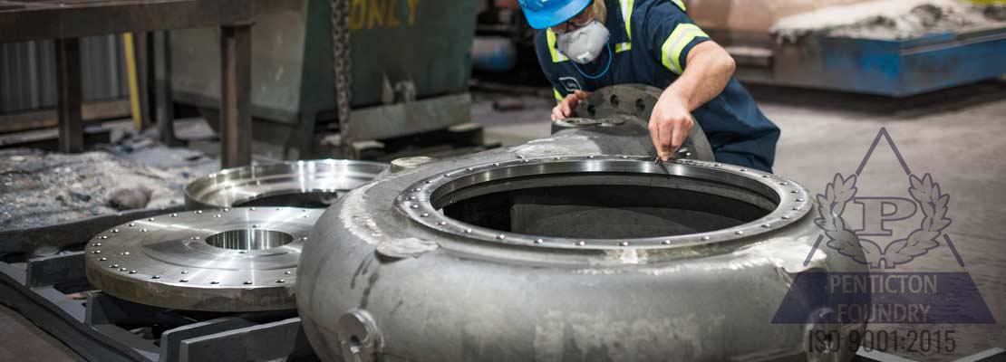 Inspecting pump components designed for hydrotransport in the Oil Sands.